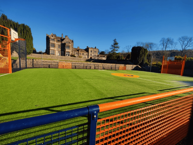 MUGA pitch at Oversands School